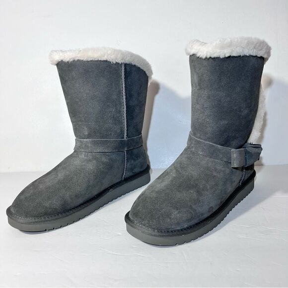 Koolaburra by UGG Arlena Suede Bow Short Boots - Picture 2 of 6